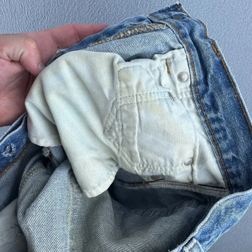 Vintage Levis Jeans Mens 32 (Fits 29x25 ) Blue‎ 80s 501 Straight Made in USA